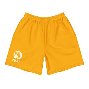 Orange Unisex Athletic Long Shorts