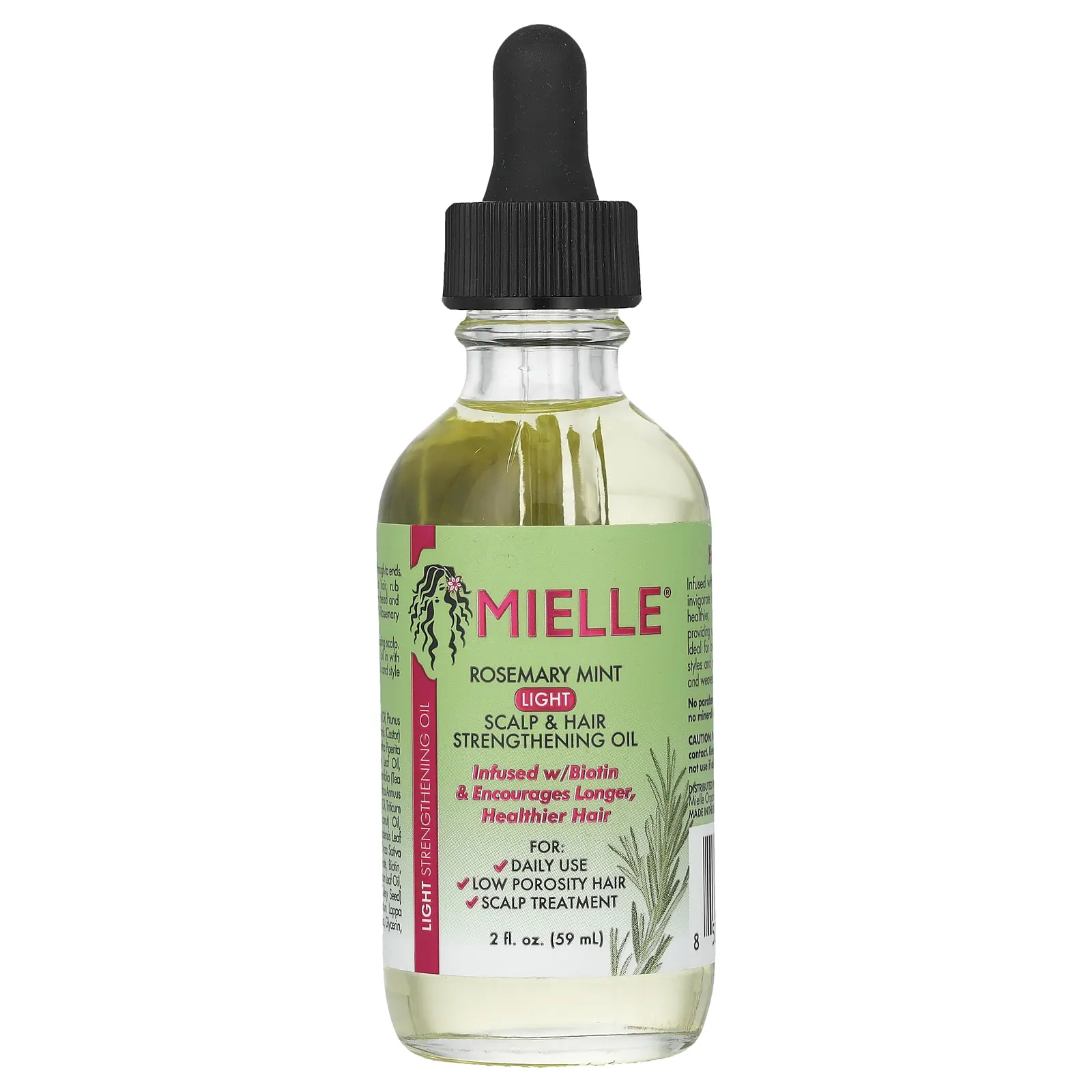 Mielle Light Scalp & Hair Strengthening Oil, Rosemary Mint, 2 fl oz (59 ml) Mielle Light Scalp & Hair Strengthening Oil, Rosemary Mint, 2 fl oz (59 ml)