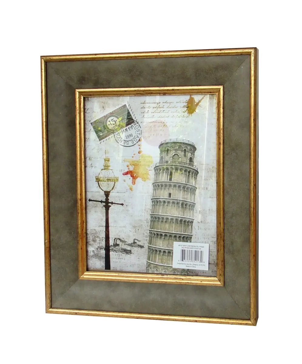 Jeco HD-PF003-WP Ceramic Photo Frame - 8x10 in., Gray, Easy Install, Home Decor, Room Decor