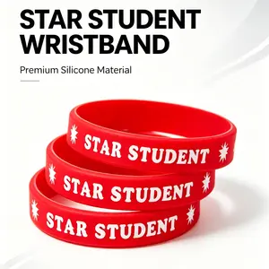 [Not For Sale] 1Pcs Star Student Wristbands - Stylish Reward Bracelets for Kids. Bright Star Silicone Wristbands, Soft Comfortable, Perfect for School Rewards & Daily Party Wear