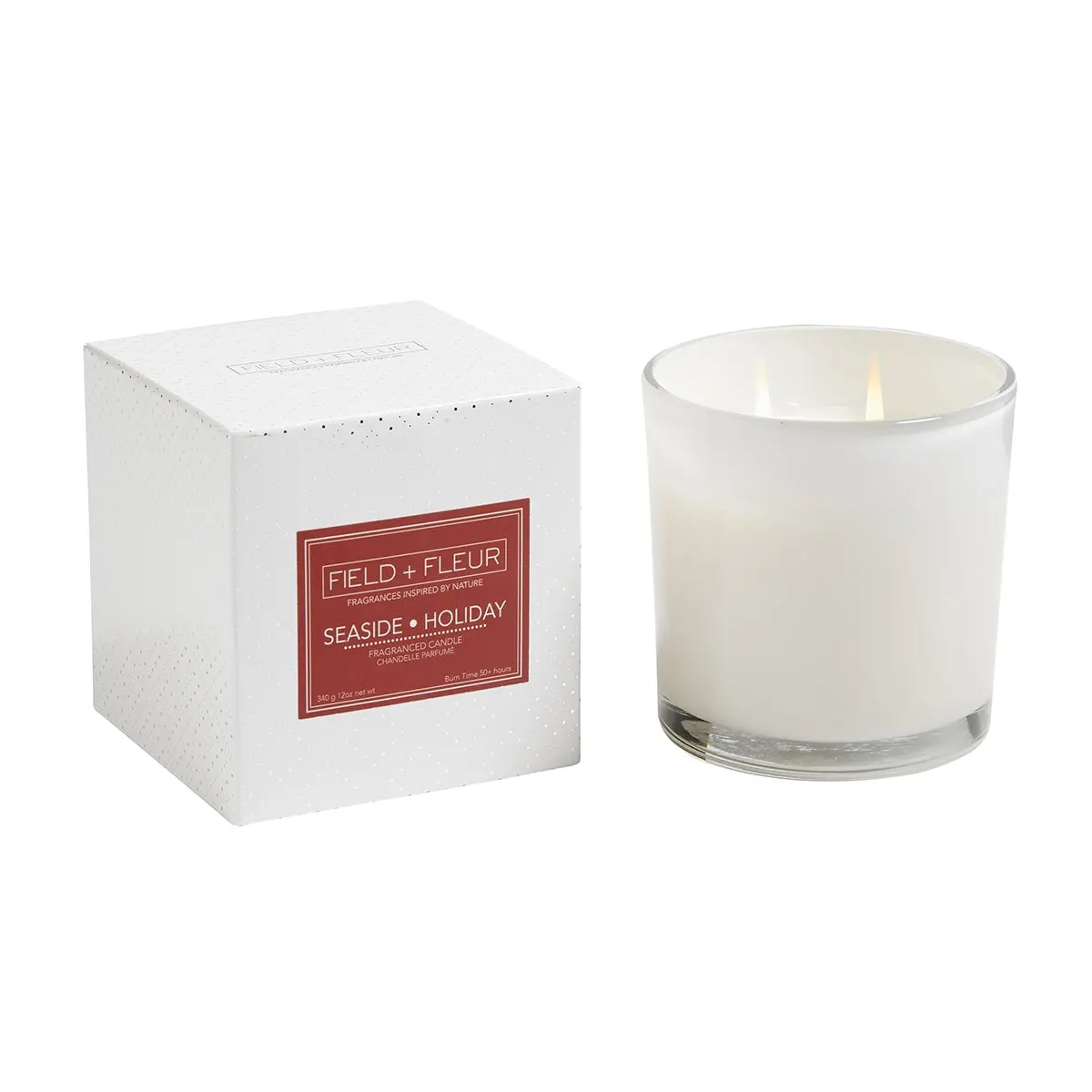 SEASIDE HOLIDAY Field + Fleur Reed 2-Wick 12 oz Scented Jar Candle