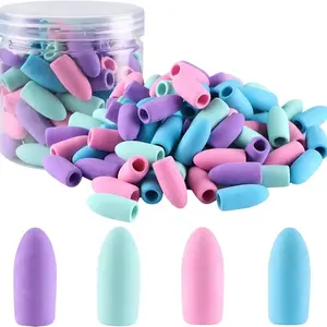 80-Piece Pencil Top Erasers, Cap Erasers for Kids, Bulk Eraser Toppers for School Use