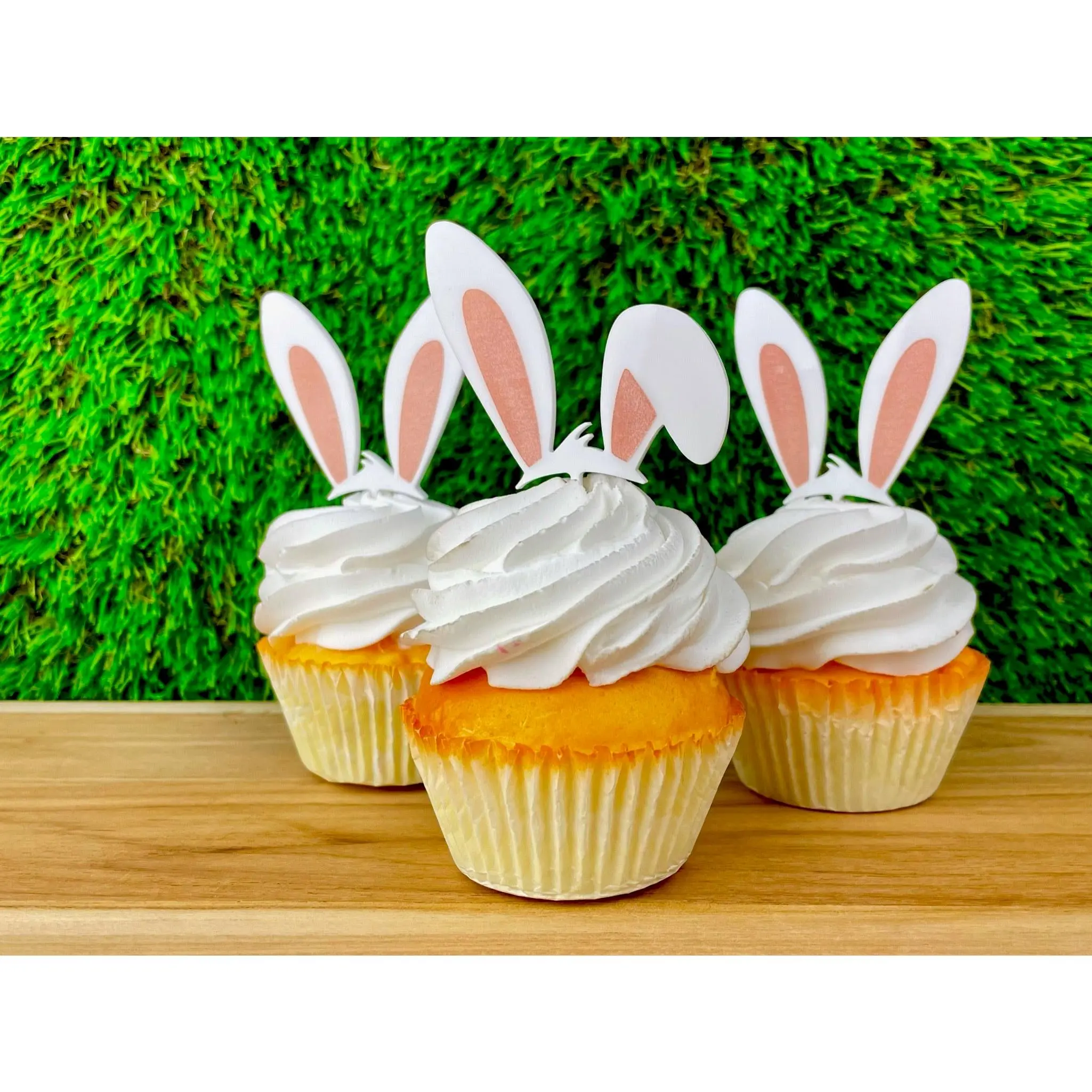 6x Bunny Ear Cupcake Toppers, Cupcake Topper,  Some bunny is one party decoration, 12ct Easter Ears.