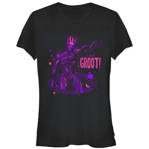 Juniors Womens Marvel Guardians of the Galaxy I am Groot T-Shirt