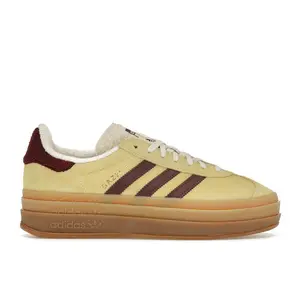 adidas Women's Gazelle Bold Almost Yellow Maroon, from StockX