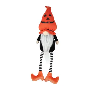 Northlight 22" Halloween Gnome w/Striped Dangli ng Legs