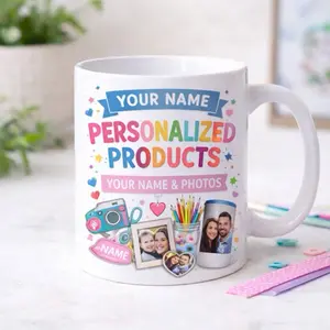 Personalized 11oz Mug with Name or Photo Unique Gift for Any Occasion Featuring Cup Coffee Ceramic Drinkware