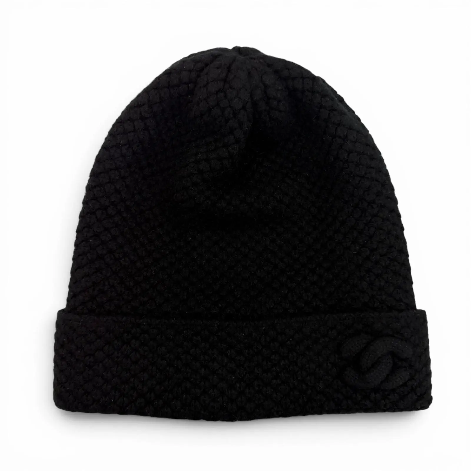 Pre-owned CHANEL Cashmere Small Leather Goods Beanie
