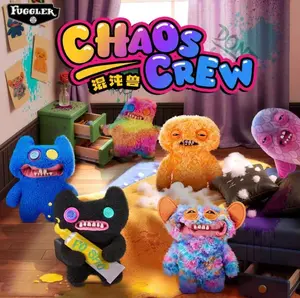 Fuggler Chaos Crew Plush Toy (9"Inch) - Funny Ugly-Cute Monster Stuffed Animal, Quirky Mischievous Creature Room Decor, Gag Gift for Teens, Kids & Toy Collectors