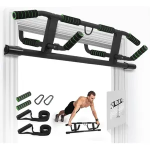2026 Upgrade Multi-Grip Pull Up Bar with Smart Larger Hooks Technology - USA Original Patent, Designed, Shipped, Warranty