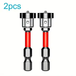 2/5pcs heavy-duty magnetic drill bits, anti-slip and impact-resistant design. Magnetic tip ensures stable positioning. Black oxide screwdriver bits. Suitable for woodworking, flooring, ceiling and office use. Ideal for professionals and engineering
