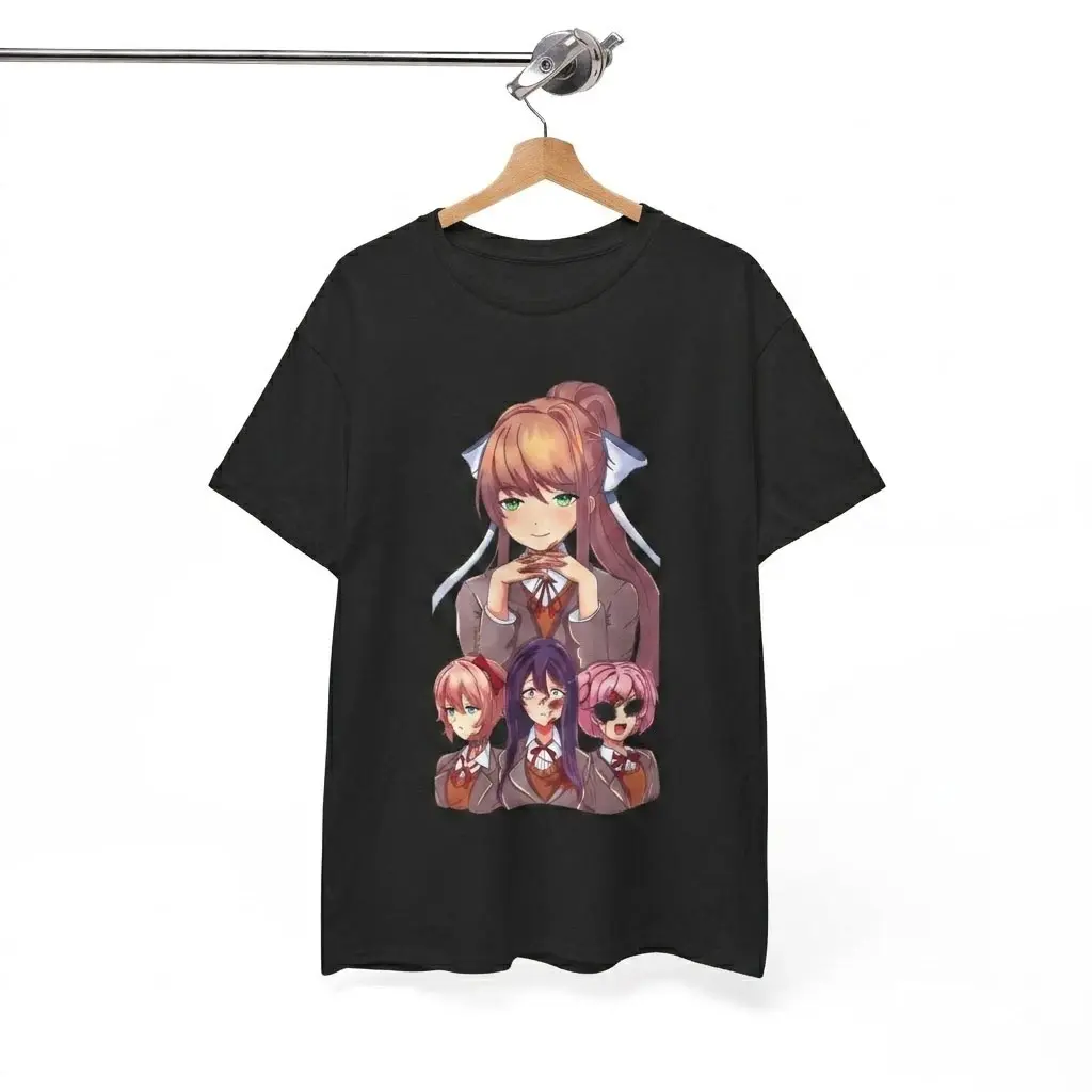 Doki Doki Literature Club Pixel Glitch T Shirt Gift For Fans Indie Horror Tee