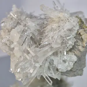 360° Needle Lemurian Quartz Cluster