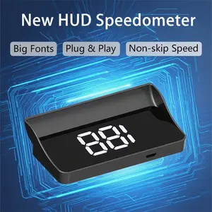 【DealsForYou】Car Head Up Display GPS Speedometer HUD, Digital MPH Odometer for Cars Trucks SUVs Motorcycles, Plug and Play Automotive Accessories automatic brightness adjustment, Micro Usb, Built-In Sunshade Anti-Glare