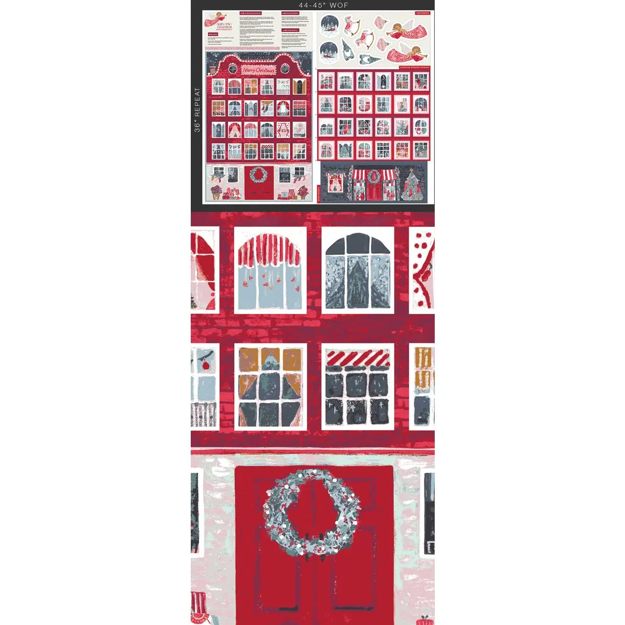 Fabric Art Gallery Advent Calendar Adventale 36" Quilting Panel ADV25919