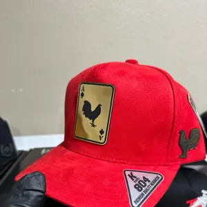 Kamel 804 Red Hat with rooster Emblem.