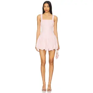 MORE TO COME Blair Mini Dress in Baby Pink