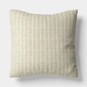 Square Reversible Matelasse Stripe Pillow green - Threshold
