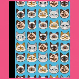 Siamese Cat Lined Journal