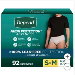 Depend Fresh Protection Advanced Incontinence Underwear for Men, Ultimate Absorbency