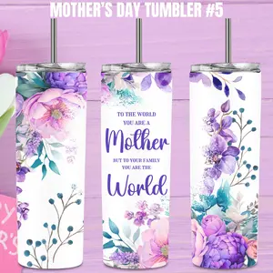 Mother's Day Tumbler #5 - Blooming Flowers