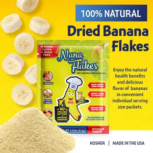 Nana Flakes |  100% Natural Banana Powder | Prebiotic Fiber | Single Serve Packets Dietary