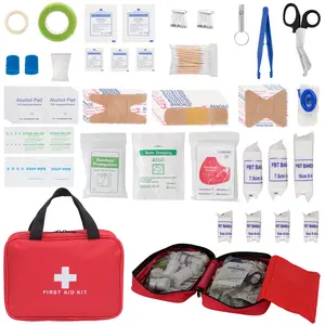 151PCS First Aid Kit – Complete Emergency Medical Supplies, Waterproof Travel & Outdoor Survival Bag for Car, Camping, Hiking, Family & Road Trip