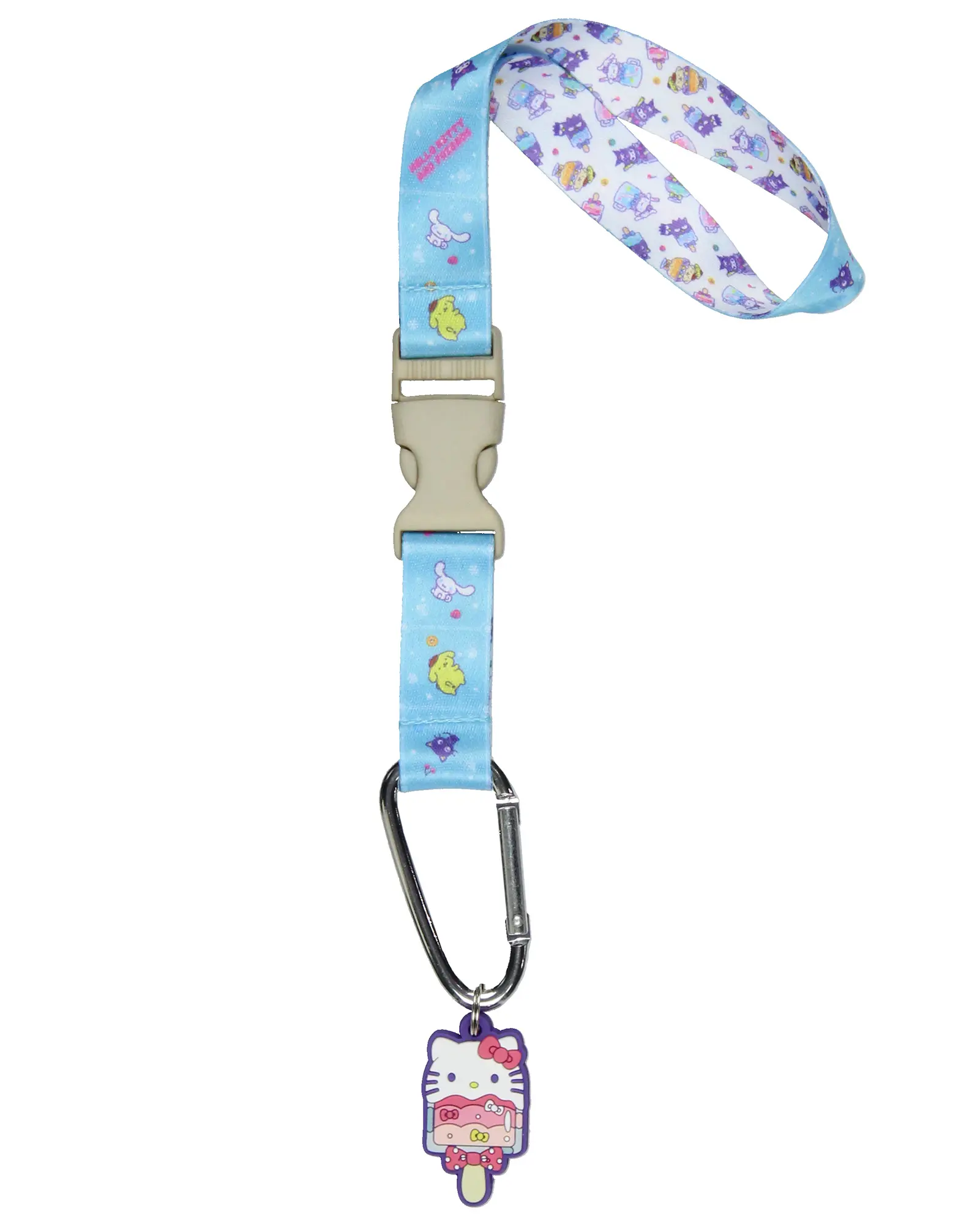 Hello Kitty and Friends Wristlet Keychain Sweet Treat Cinnamoroll Badtz Maru Wrist Lanyard Keys, ID Badge, Wallet, Phone, Keychain Included, Cartoon Characters