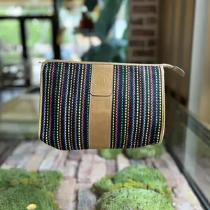 Pre-owned FENDI raffia Clutches & Wristlets Multicolor Woven Clutch