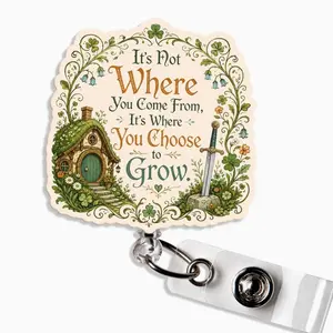There’s Some Good In This World Badge Reel Fantasy Bookish Medieval Cottagecore Badge Holder for Nurse Teacher