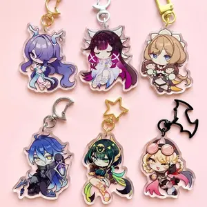 Genshin Impact Nod-Krai Keychain Lauma, Flins, Nefer, Columbina, Sandrone, Jahoda
