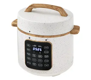 The Pioneer Woman Linen Speckle 6-Quart Pressure Cooker with Touch Control Display