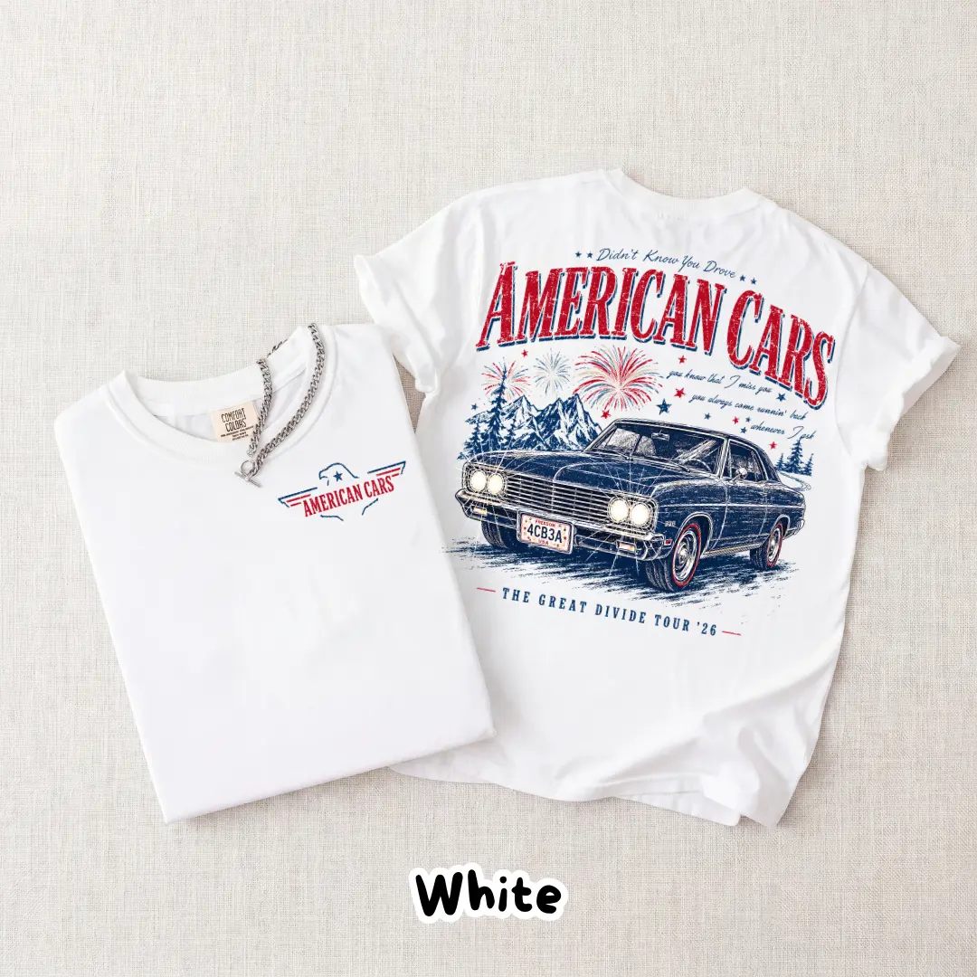 American Cars NK 4th Of July T-Shirt, The Great Divide Tour 2026 Shirt