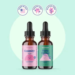 JoySpring Kids Wellness Bundle – Liquid Magnesium Citrate with Chamomile & Passion Flower for Gentle Calm Support + Natural Liquid Cleanse – Gentle Digestive Cleanse & Support for a Healthy Gut