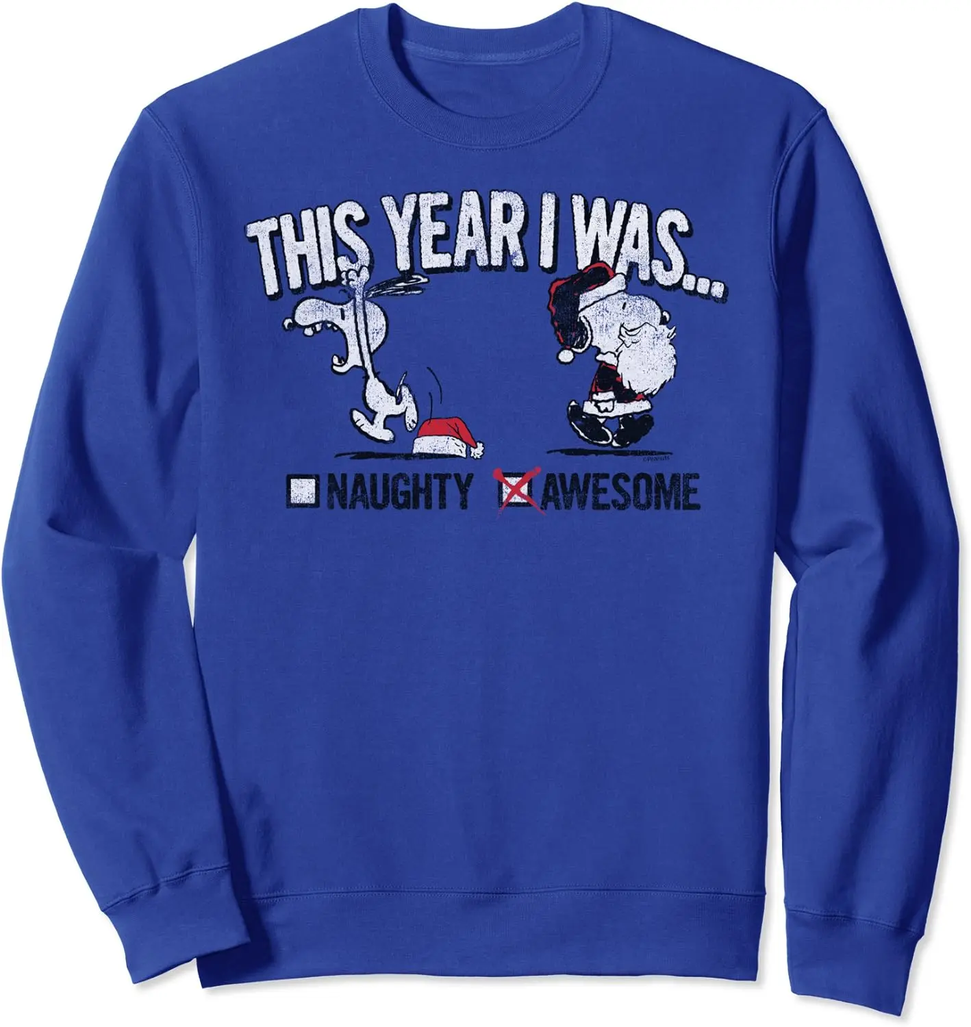 Snoopy Naughty Awesome Christmas Sweatshirt & Hoodie - Playfully Festive Vibes!