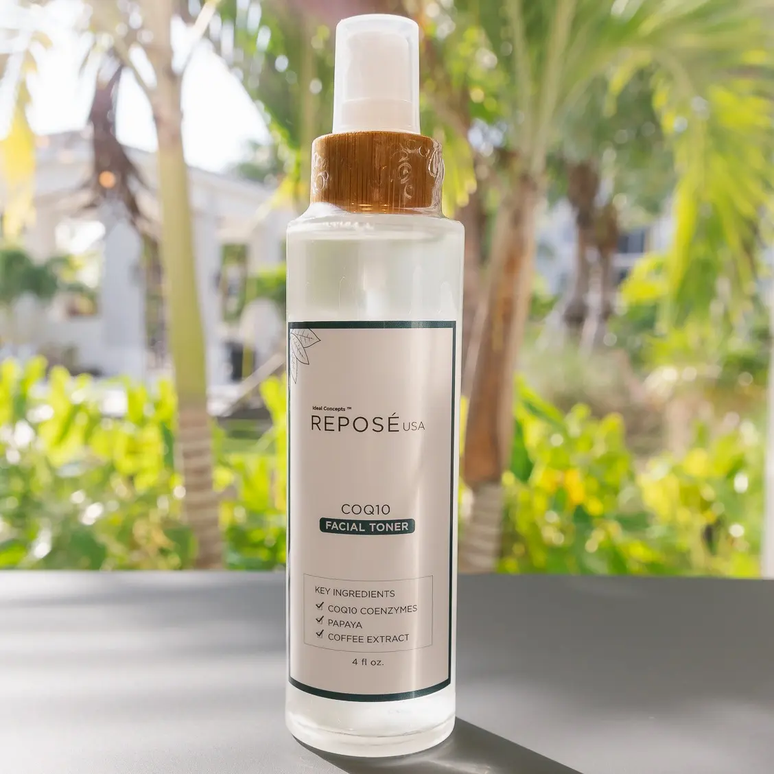 Reposé CoQ10 Hydrating Facial Toner - Nourishing Blend of Natural Botanical Extracts, Antioxidant & Anti-Aging, Keeps the Skin Supple and Firm, Balances Natural pH Levels - Suitable for All Skin Types Daily Skincare Calming, Restore Pores