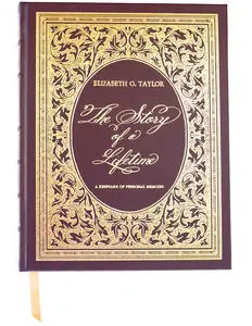 The Story of a Lifetime: A Keepsake of Personal Memoirs - Burgundy Leather Hardcover with Name Personalization on Cover