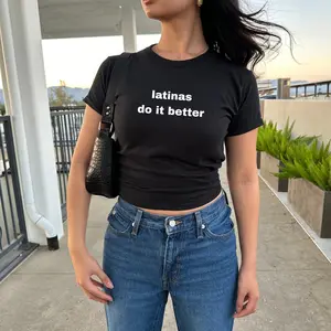 Latinas do it better Baby Tee, Latinas Shirt, Trendy Baby Tee, Vintage Retro Shirt, 90s Style Gift For Her, Latin GF Tee