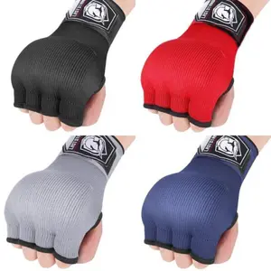 free size Half Finger Quick Gel Boxing Hand Wrap Gloves Sanda Boxing elastic Bandage Men and Women Muay Thai fabric Boxing Gloves Mma Gloves