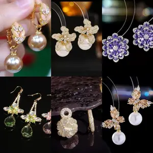 Elegant Pearl & Zircon Light Luxury Earrings， Pearl ，Butterfly Earrings – The Perfect Gift for Her