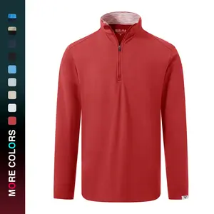 MAELREG Quarter Zip Pullover Men Moisture Wicking Fleece lined Dry Fit Mock Neck Golf 1/4 Zip Pullover Mens Sweatshirt,Men's Tops