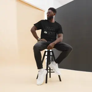 🖤 HAPPY AND PAID MEN’S TEE (BLACK) 🖤