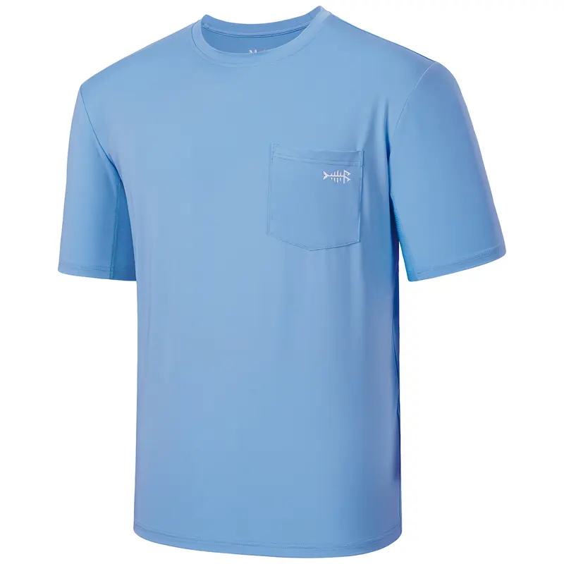 BASSDASH Men’s UPF 50+ Performance Short Sleeve Pocket T-shirt UV Sun Protection Fishing Hiking Kayaking Sports Shirts