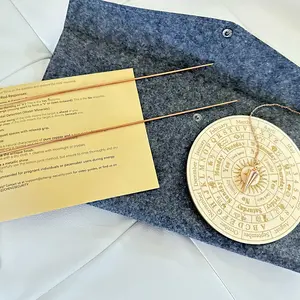 99.9% Copper Dowsing Rod, Spiritual Exploration Divination Tools-2L Copper Divining Rods with Bag & Pendulum Board Set for Ghost Hunting Equipment Water Line Locating Witching Spirit-Seeking