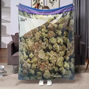 Dank Weed Theme Blanket, Soft Flannel Throw for Home Office Car, Art Decor Gift for Plant Lovers This Super Soft Flannel Blanket is The Perfect Gift for Christmas and lovers Soft Warm Cozy Throw for Bed Sofa Nap Travel, Cute Home Decor