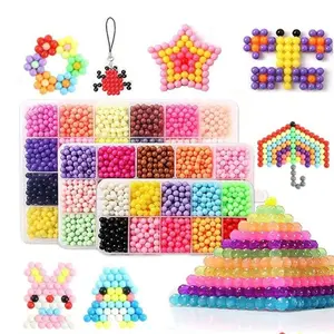 Handmade Magic Water Fusion Beads, DIY Galaxy Beads for DIY Crafts, Creative Sensory Toy Accessories in 600/1000/1500/2400 Sizes, Perfect for Arts and Crafts Projects