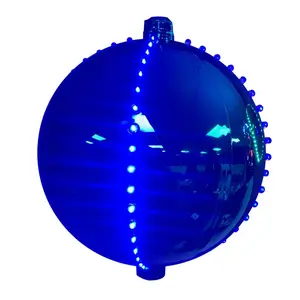 Celebrations 9071181 6 in. LED Lighted Ornament Hanging Decor, Blue, Christmas, Decoration