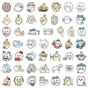100Pcs Cute Chiikawa Stickers DIY Waterproof Vinyl Scrapbook Phone Case Water Cup Lovely Cartoon Anime Sticker Kids Gift Toy