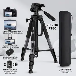 The Ultimate Creator Tripod (Sleek Grey) - All-in-One Stand for Phone, iPad & Camera with Wireless Remote