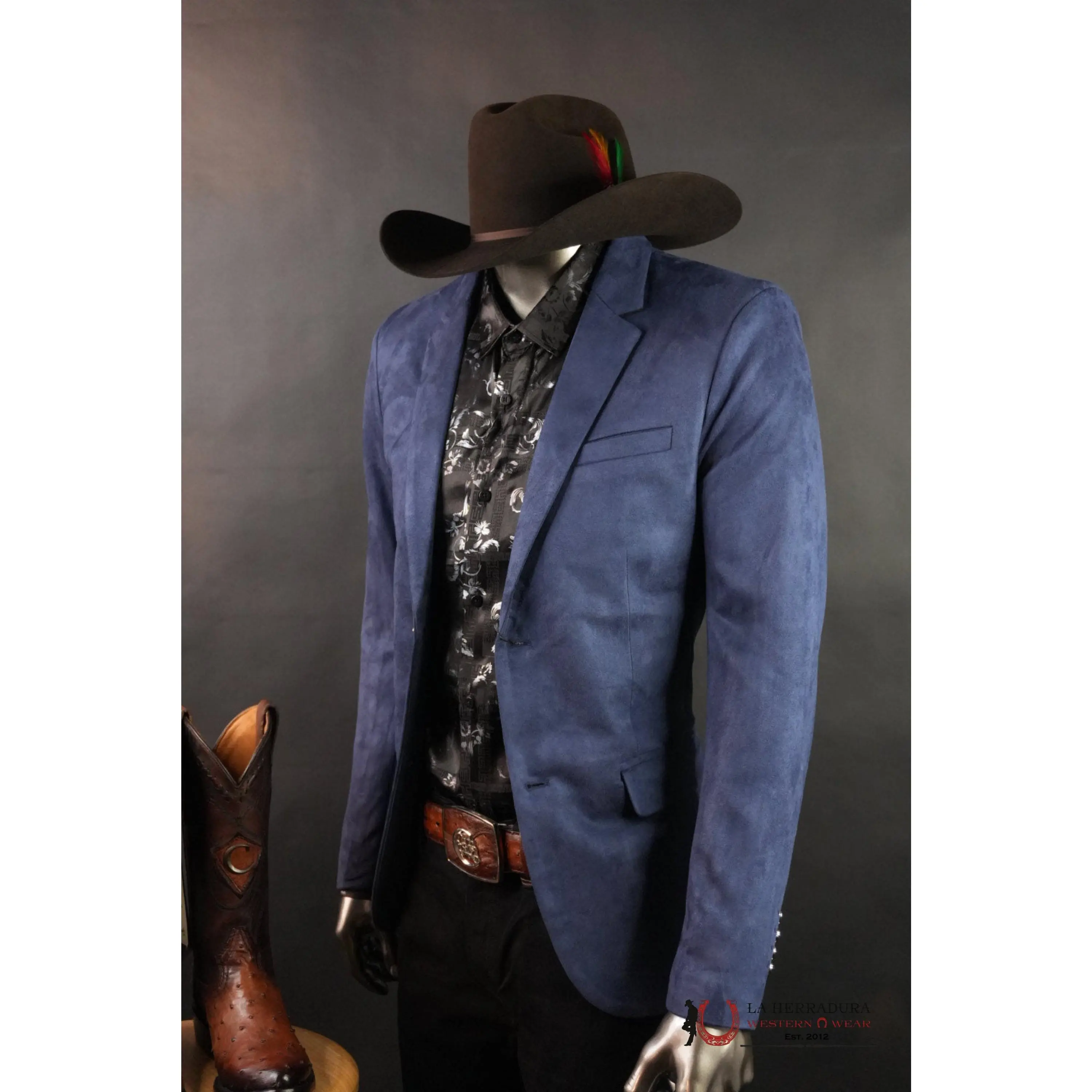 PLATINI NAVY GAMUZA SUEDE BLAZER BLZ8860
